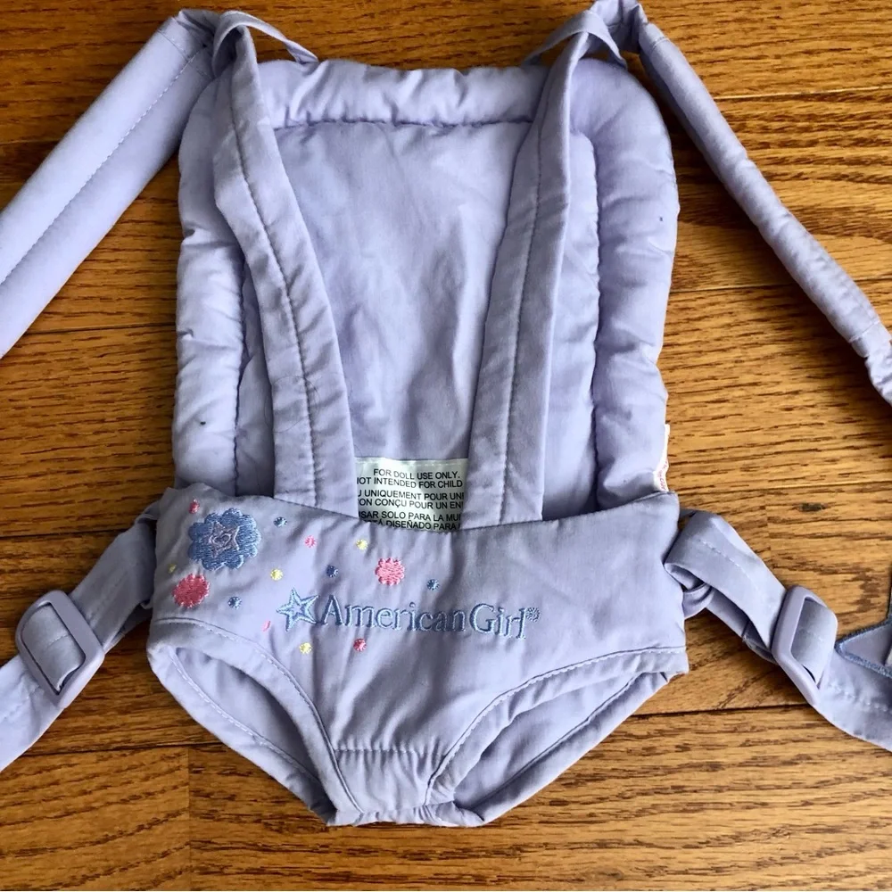 American Girl Retired Bitty Baby Lavender Mommy Doll Carrier Playtime Toy